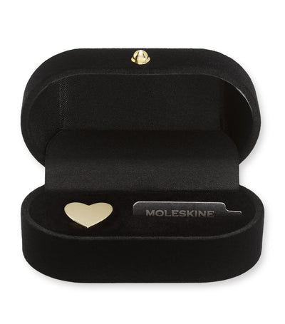 Harrods Moleskine Gold-Plated Heart Notebook Charm- Buy online at McGrocer