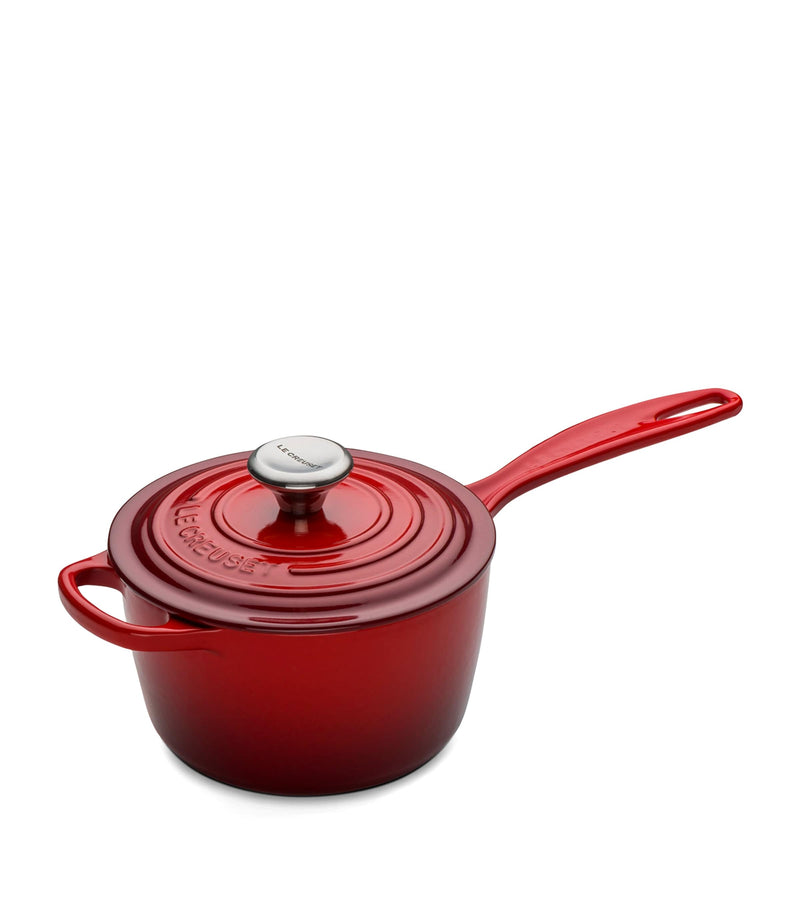 Le Creuset cast iron saucepan set of 3, UK version
