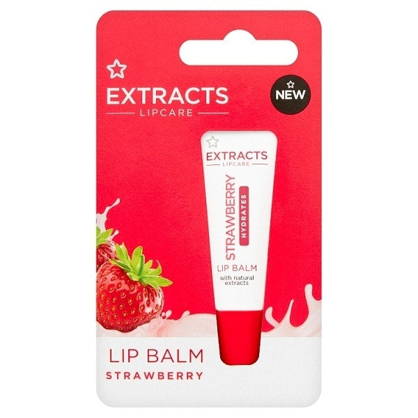 Superdrug Extracts Strawberry Lip Balm 10Ml