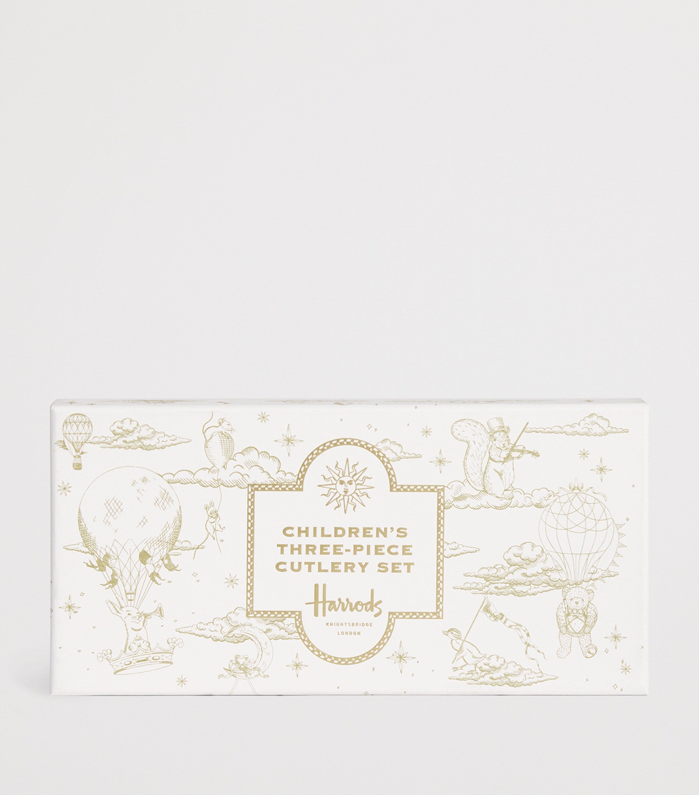 Harrods bear stainless steel children's cutlery set, UK version