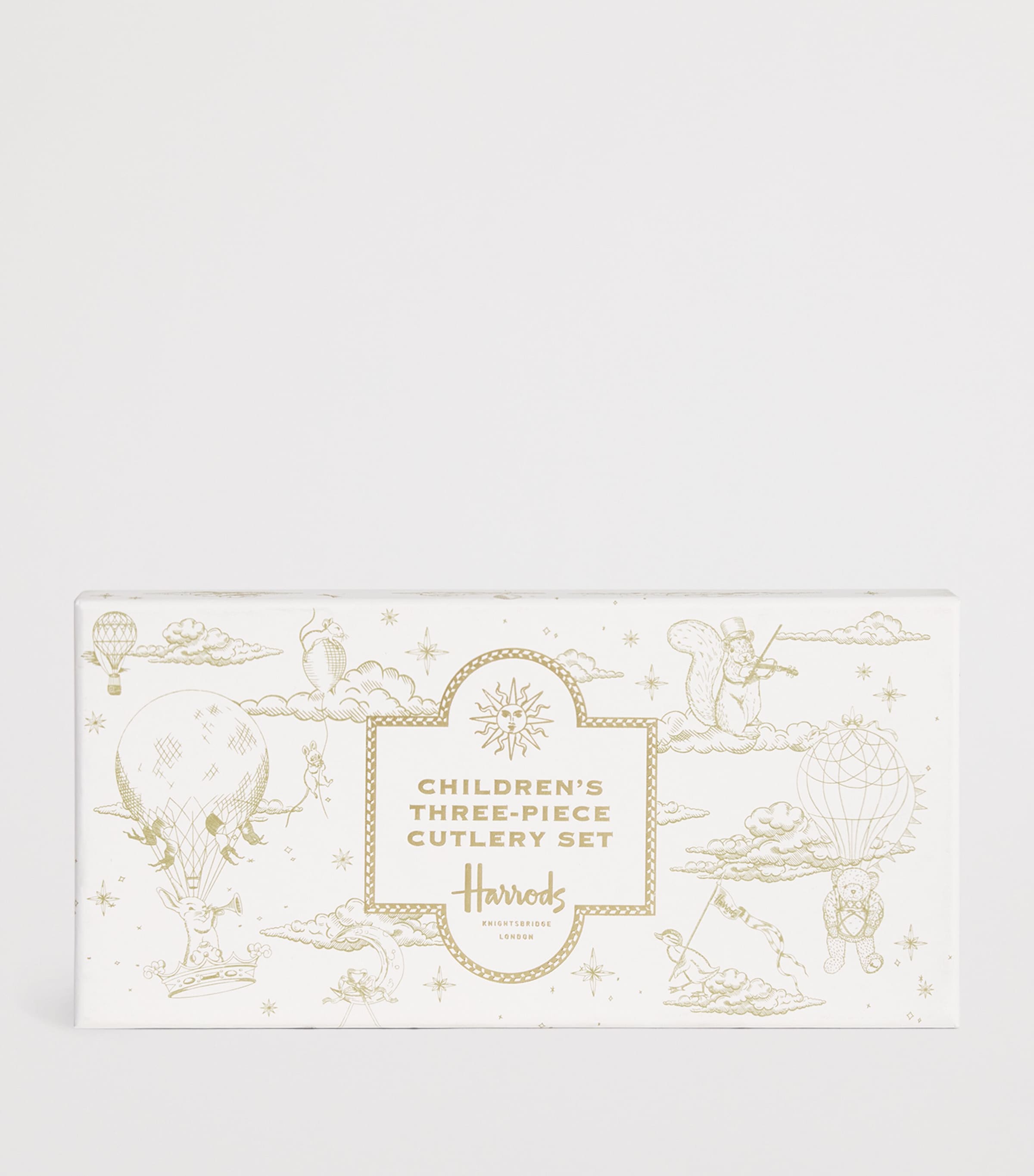 Harrods bear stainless steel children's cutlery set, UK version