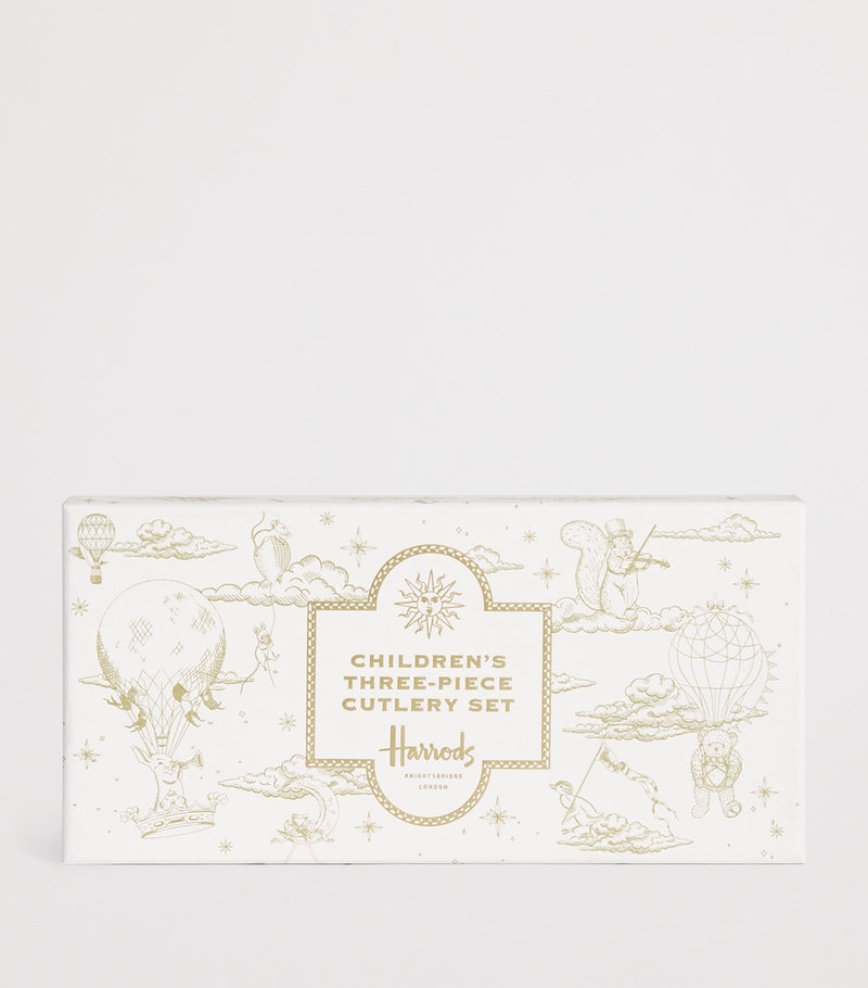Harrods bear stainless steel children's cutlery set, UK version