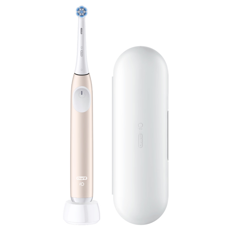 Oral-B iO2 pink rechargeable electric toothbrush with travel case, imported from the UK