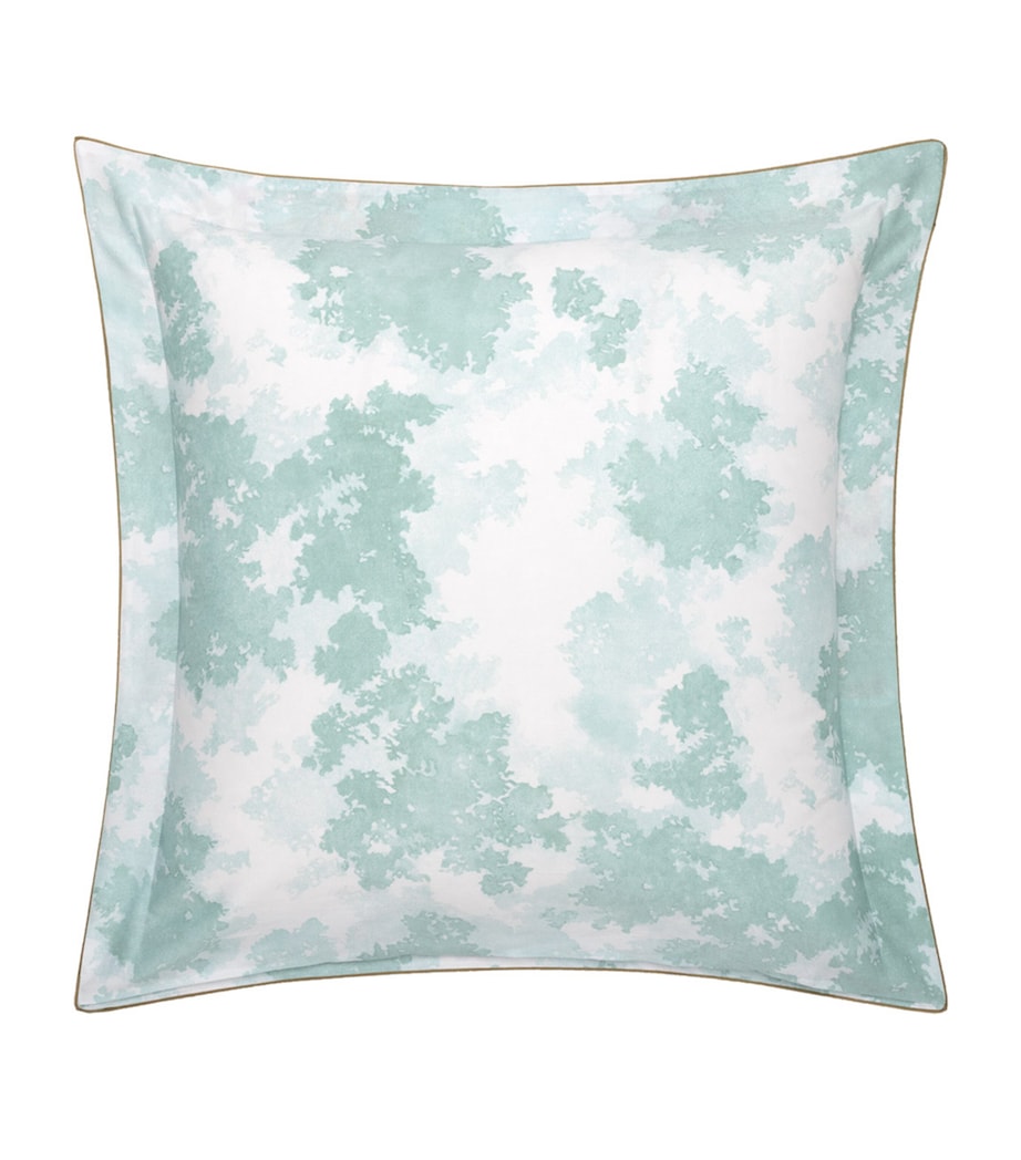 Yves Delorme square Oxford pillowcase with floral print, 65cm x 65cm (British brand)
