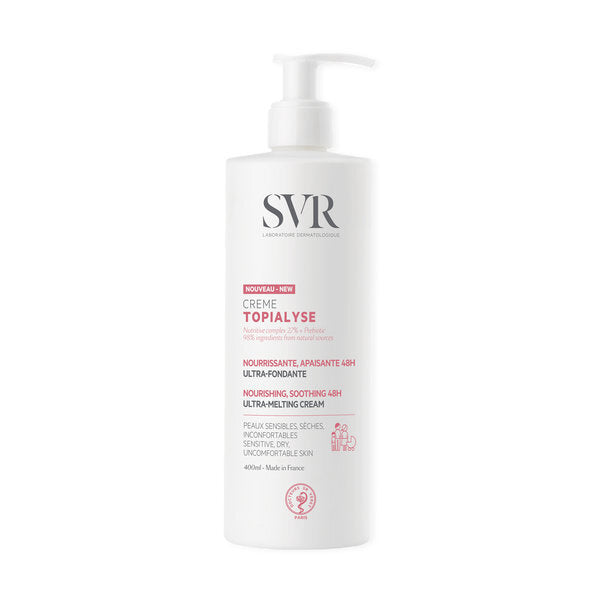 SVR TOPIALYSE nourishing body cream for dry skin 400ml, UK version