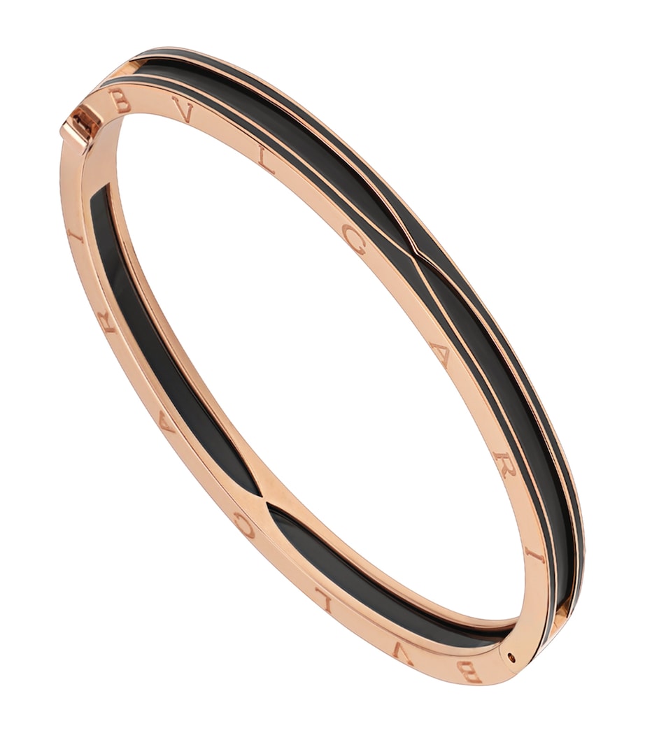 Bvlgari B.zero1 rose gold ceramic bangle, imported from the UK