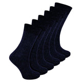 Sock Snob 6 Pk Children's Cotton Rich School Socks 9-12 UK GOODS Superdrug Navy  