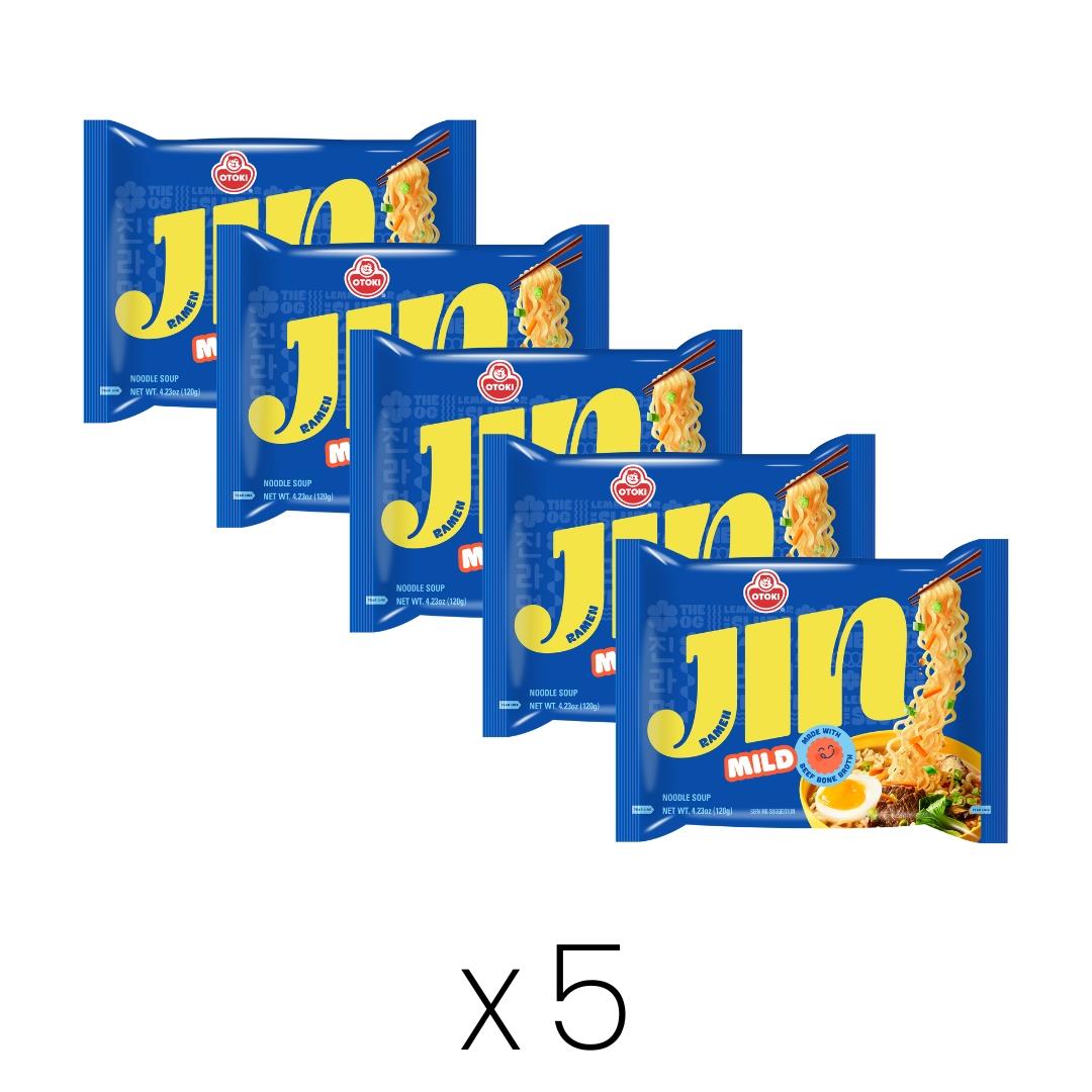 Ottogi Jin Ramen mild multipack of 5 (British brand)