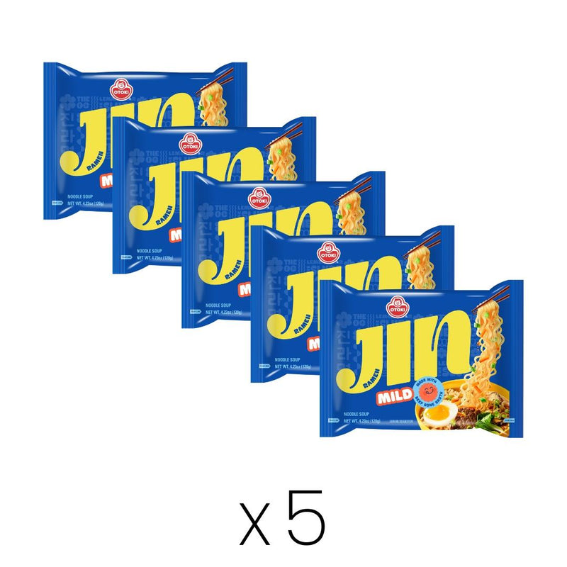 Ottogi Jin Ramen mild multipack of 5 (British brand)