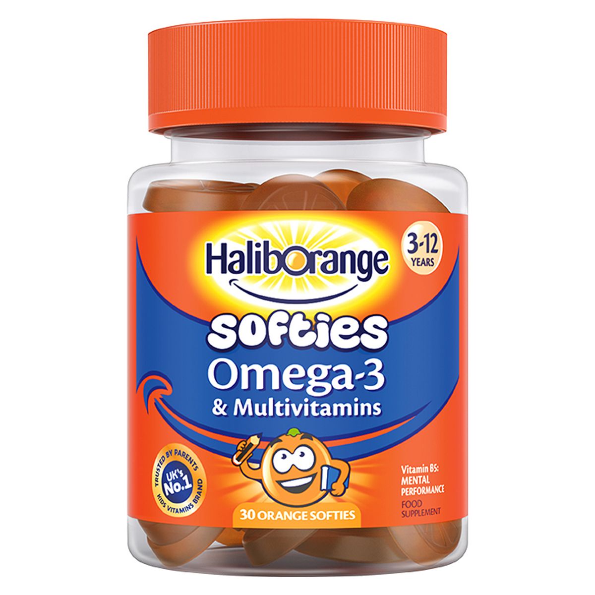 Haliborange 3-12 Years Omega-3 & Multivitamins - 30 Orange Softies GOODS Boots   