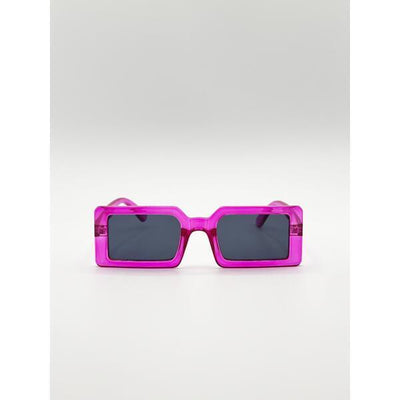 Superdrug SVNX Square Frame Sunglasses Hot Pink with Black Lens- Buy online at McGrocer