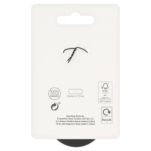 Superdrug compact hair brush with mirror (British brand)