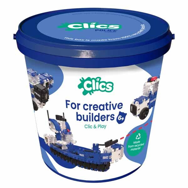 CLICS construction toy Police Edition 135 pieces, UK version
