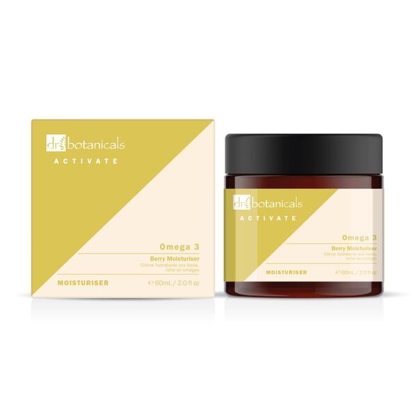 Dr Botanicals Activate Omega 3 Berry moisturiser 60ml, UK version