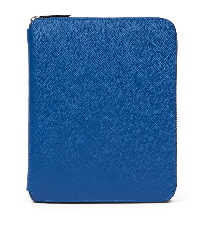Smythson calfskin Panama A5 folder and notebook set (British brand)