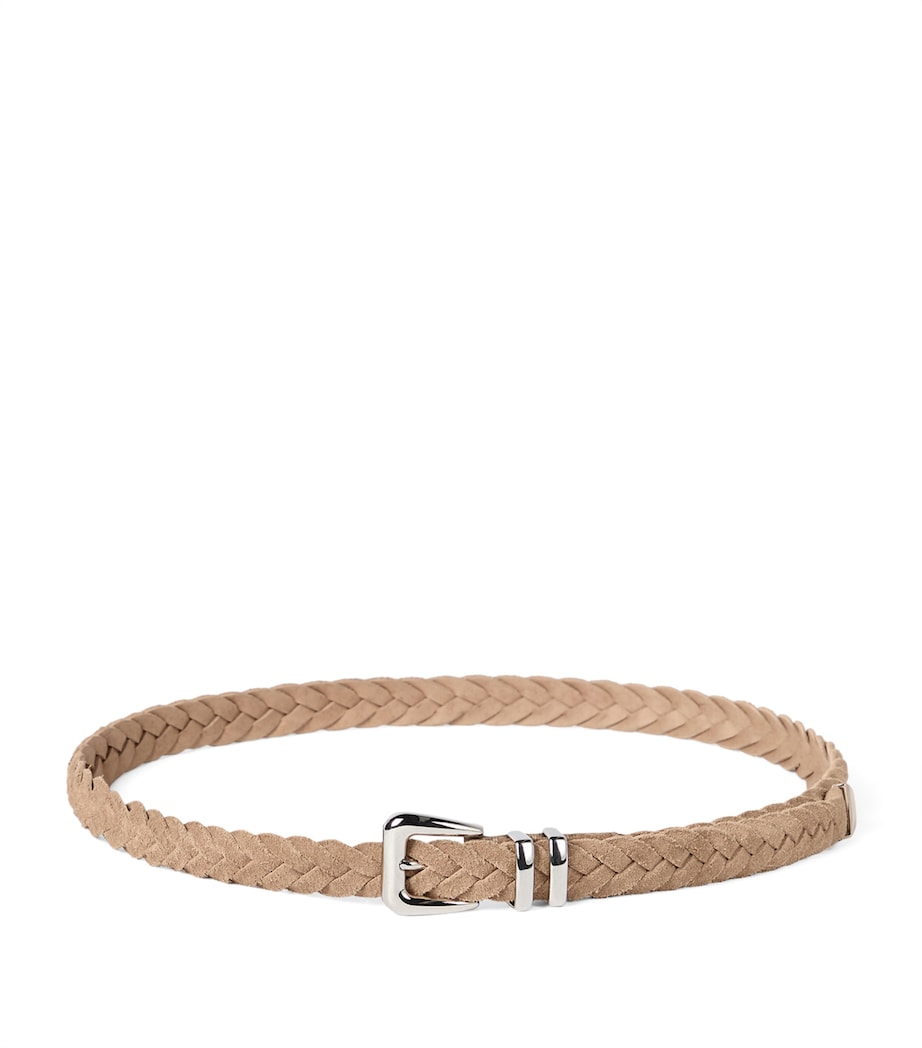 Brunello Cucinelli braided leather belt, UK version