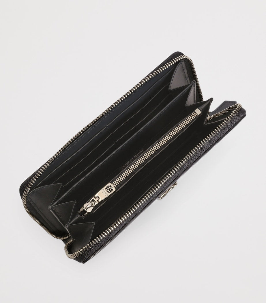 Dolce&Gabbana leather zip-around wallet calfskin - British product