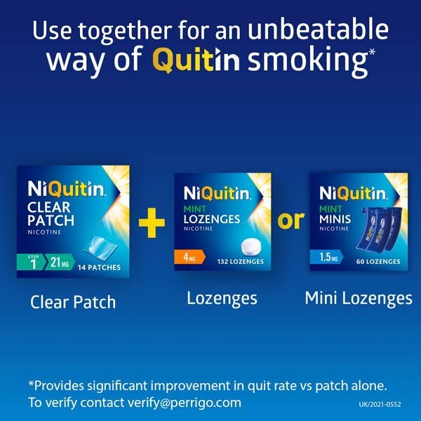 NiQuitin Mint 4mg Lozenges, 132 Lozenges- Quit Smoking Aid GOODS Superdrug   