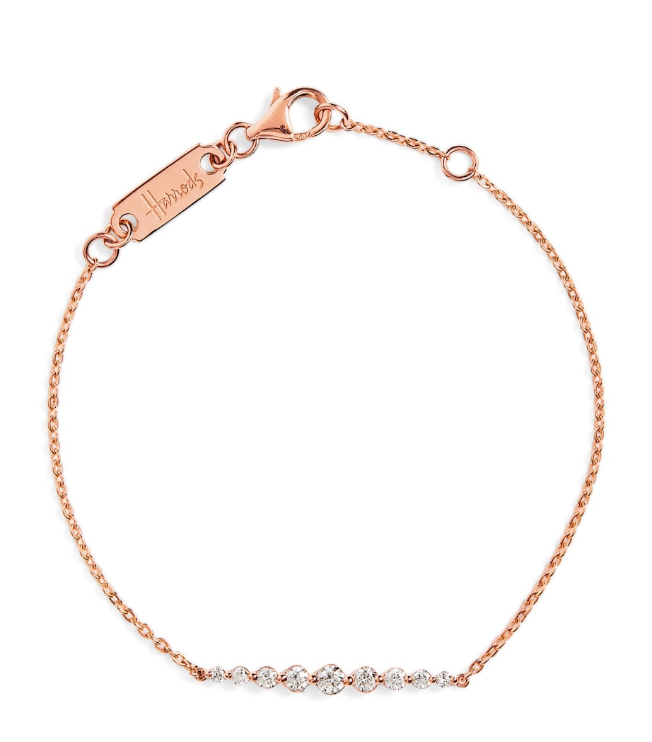 Harrods rose gold diamond bracelet 0.33ct, imported from the UK