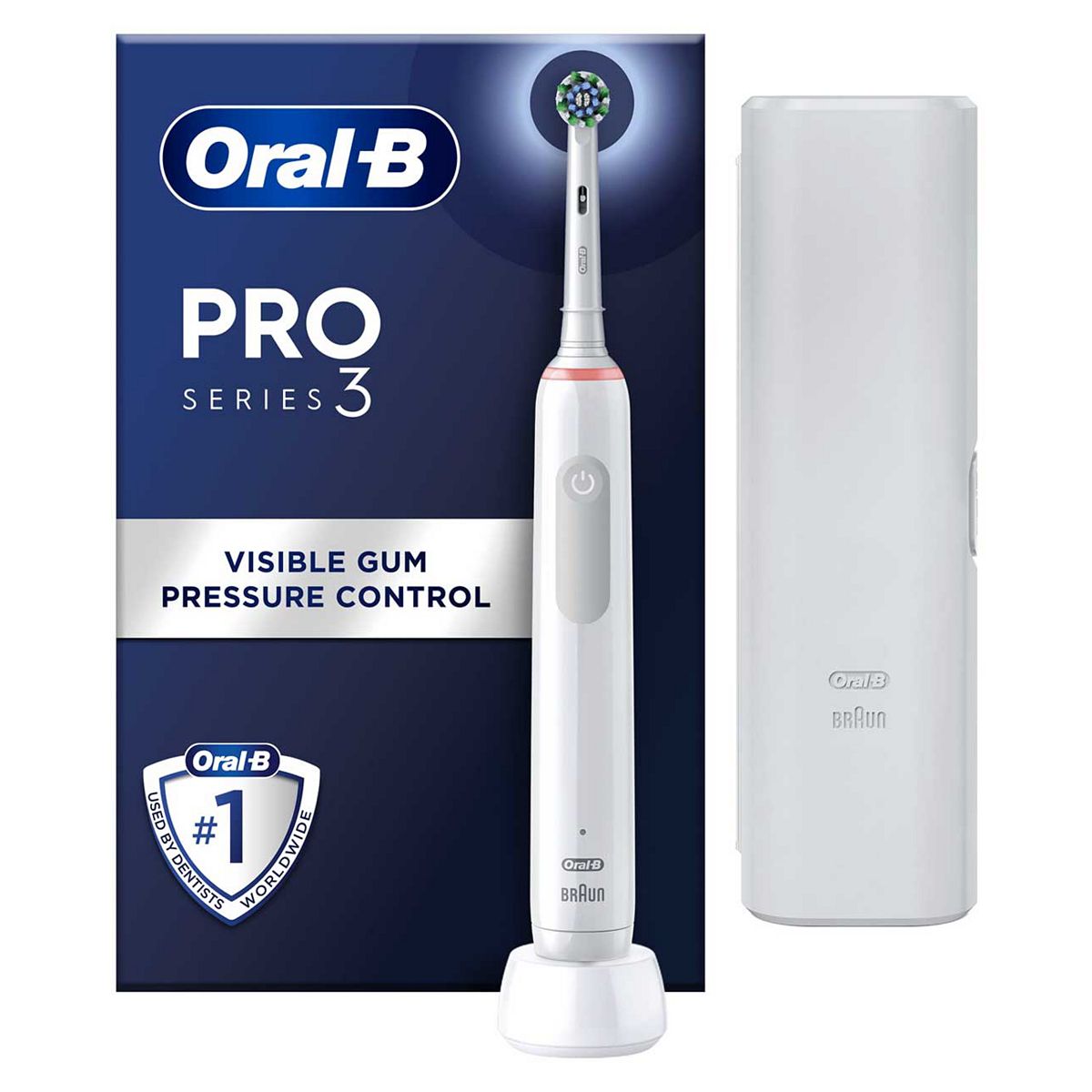 Oral-B Pro 3 3500 C/A White Electric Toothbrush + Travel Case GOODS Boots   