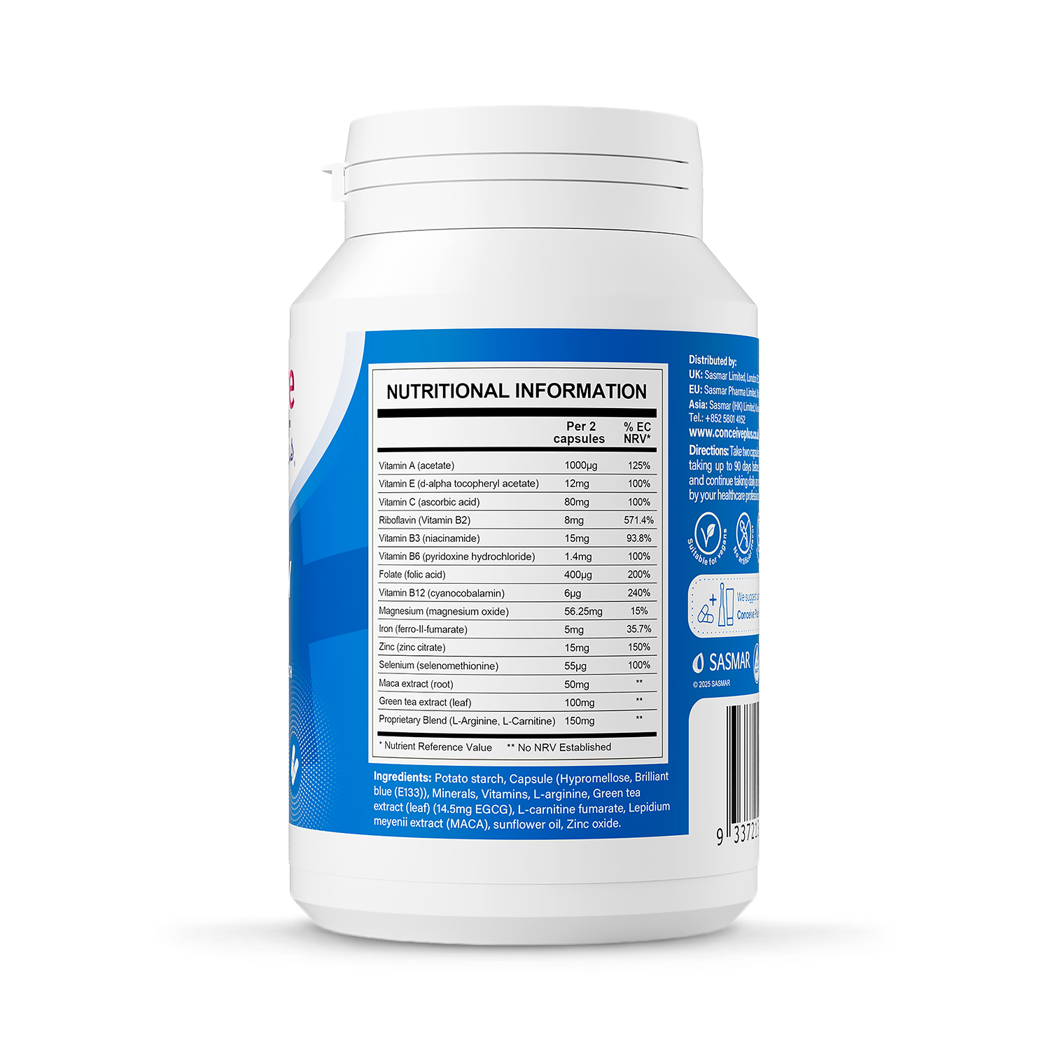 Conceive Plus fertility supplement for men 60 capsules, imported from the UK