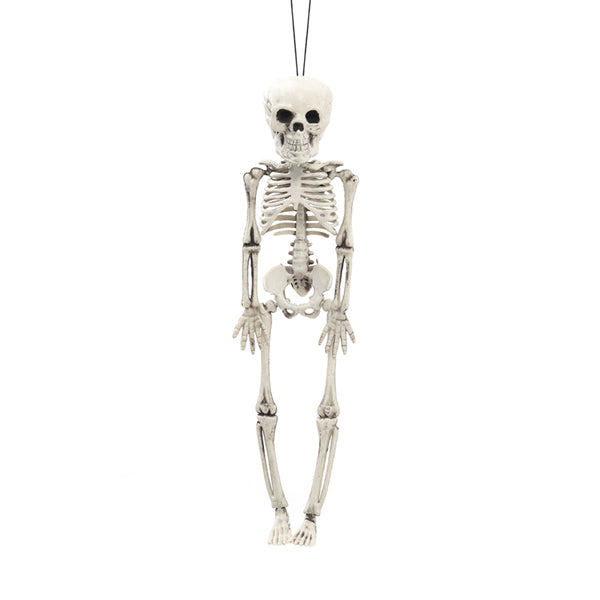 Livingandhome Halloween hanging skeleton 30cm, posable limbs (British brand)