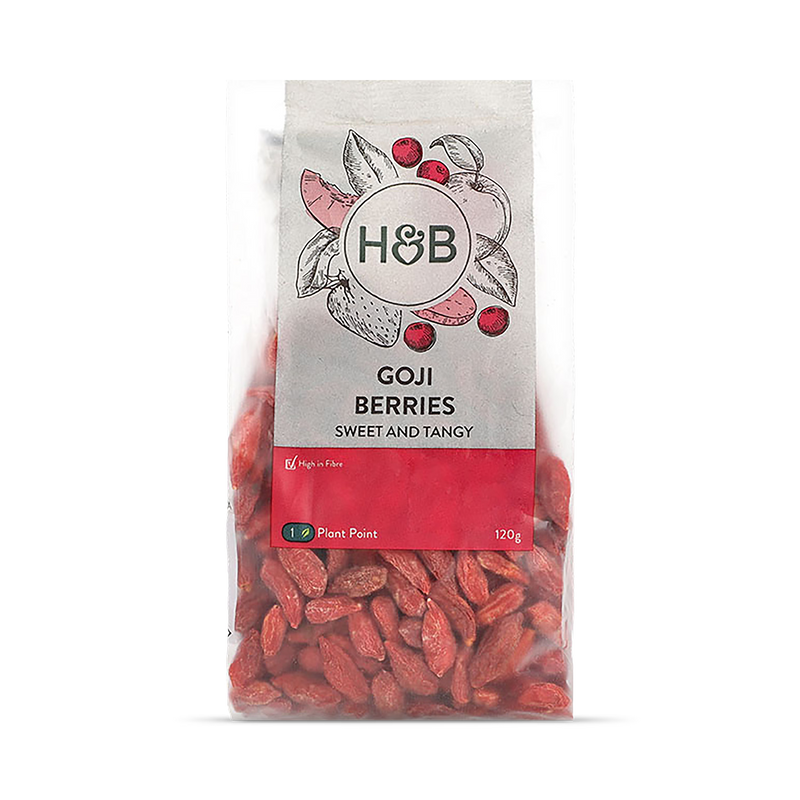 Holland & Barrett Goji Berries Dried Fruit 120g, UK version