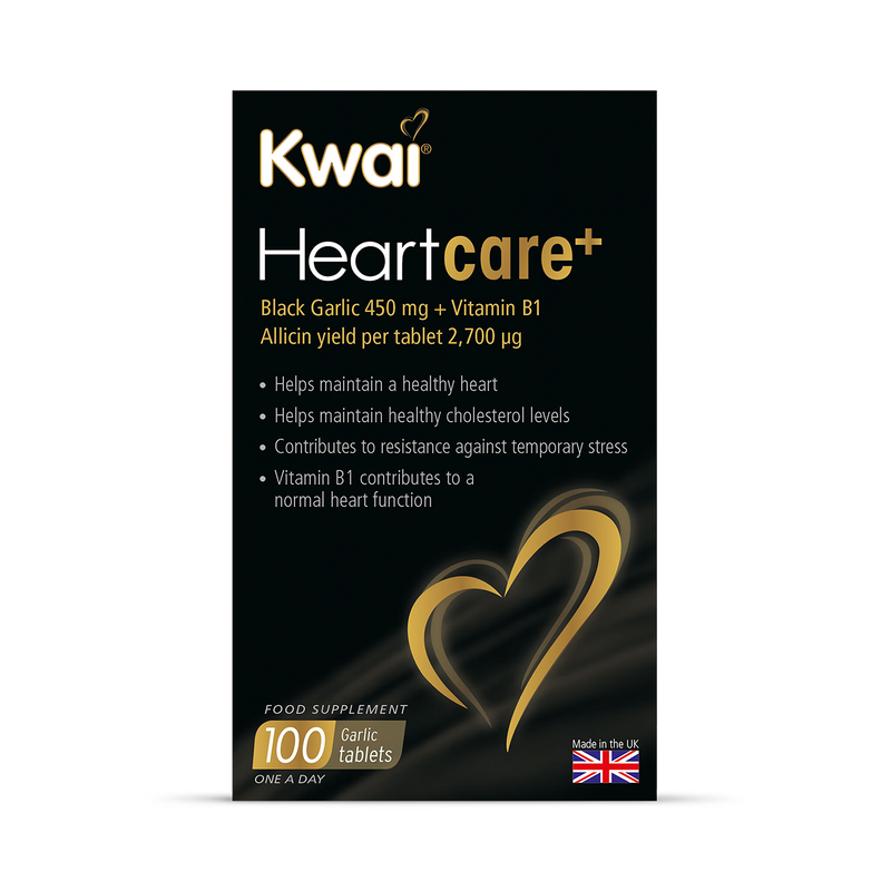 Kwai Heartcare Garlic Vitamin B1 100 tablets, UK version