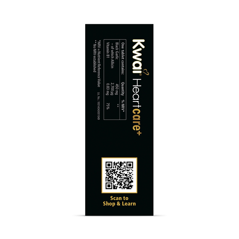 Kwai Heartcare Garlic Vitamin B1 100 tablets, UK version