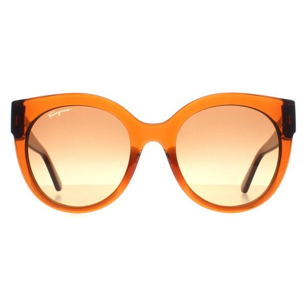Salvatore Ferragamo women's sunglasses brown gradient, UK version