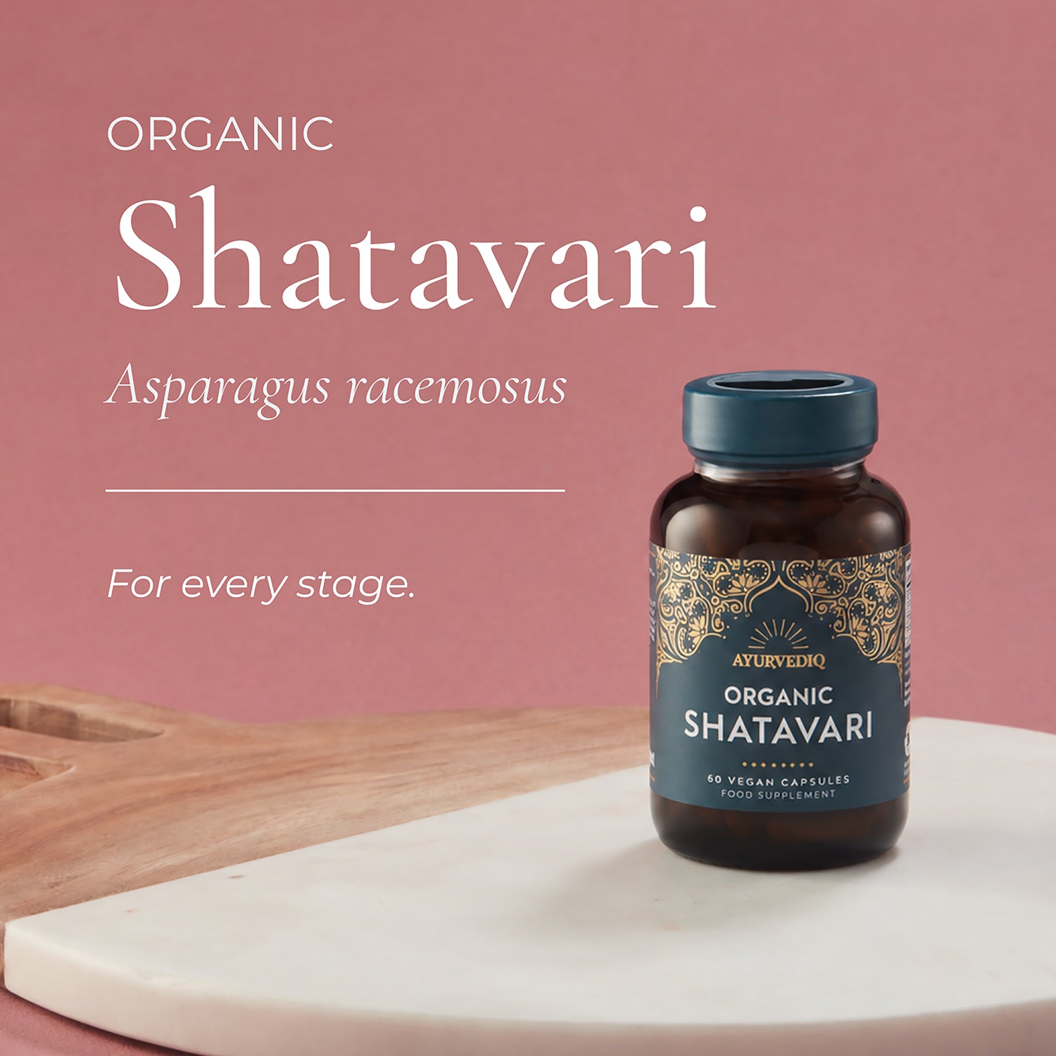 Ayurvediq organic shatavari capsules 60 - British product