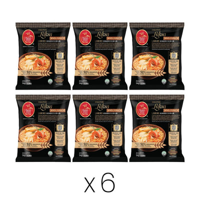 Oriental Mart Prima Taste Singapore Laksa Wholegrain La Mian Noodle Soup (Bundle of 6)- Buy online at McGrocer