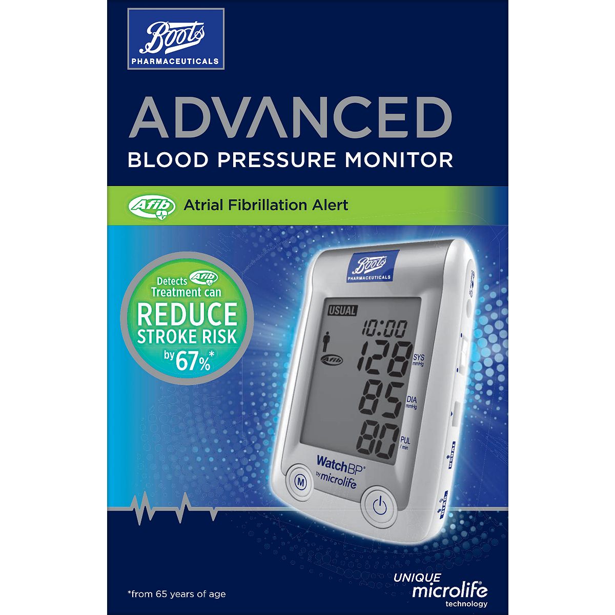 Boots Pharmaceuticals Advanced Blood Pressure Monitor with Atrial Fibrillation Alert GOODS Boots   