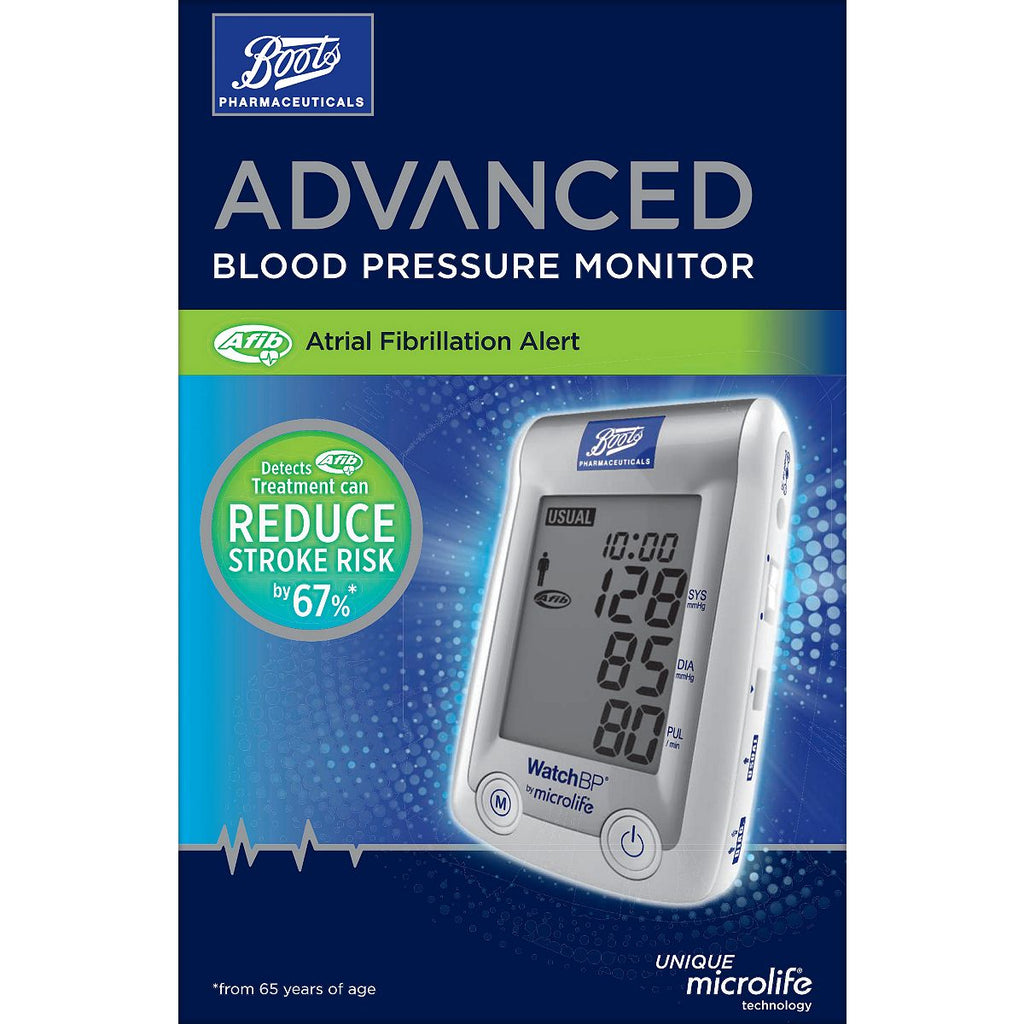 Boots Pharmaceuticals Advanced Blood Pressure Monitor with Atrial Fibrillation Alert