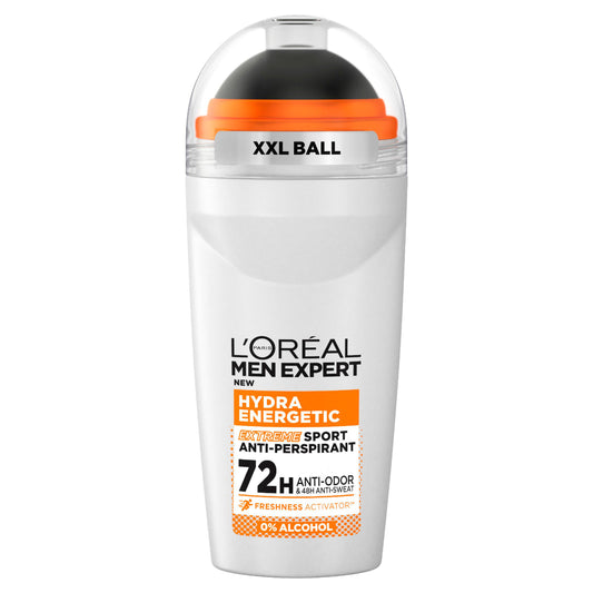 L'Oréal Men Expert Hydra Energetic Extreme Sport 72H Roll On Anti Perspirant Deodorant 50ml GOODS Sainsburys   