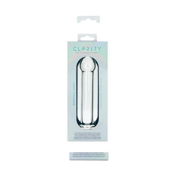 Clarity Seraphic Shaft glass dildo 6.6 inches, UK version