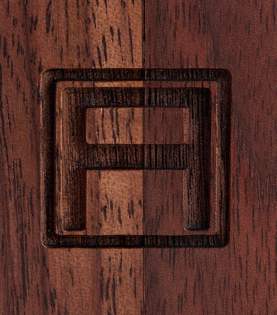 Assouline walnut twist bookends measuring 23cm high - British product