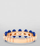Marli New York rose gold diamond lapis lazuli Tip-Top ring, imported from the UK