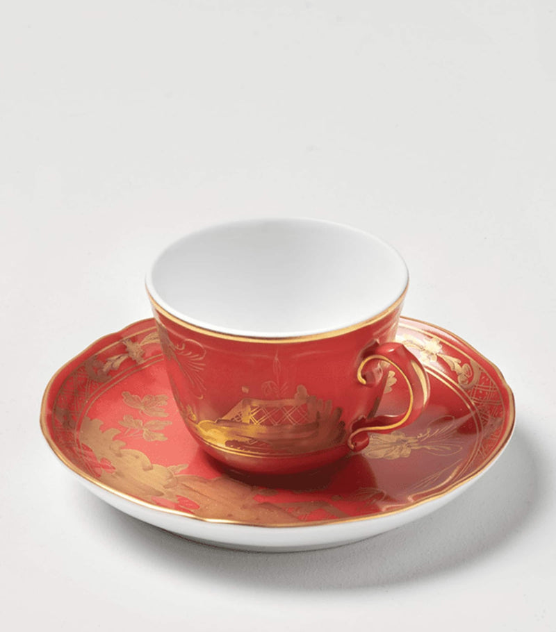 GINORI 1735 Oriente Italiano Rubrum coffee cup, UK version