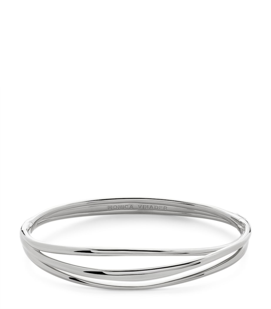 Monica Vinader Nura wrap bangle sterling silver (British brand)