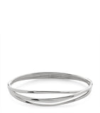 Monica Vinader Nura wrap bangle sterling silver (British brand)