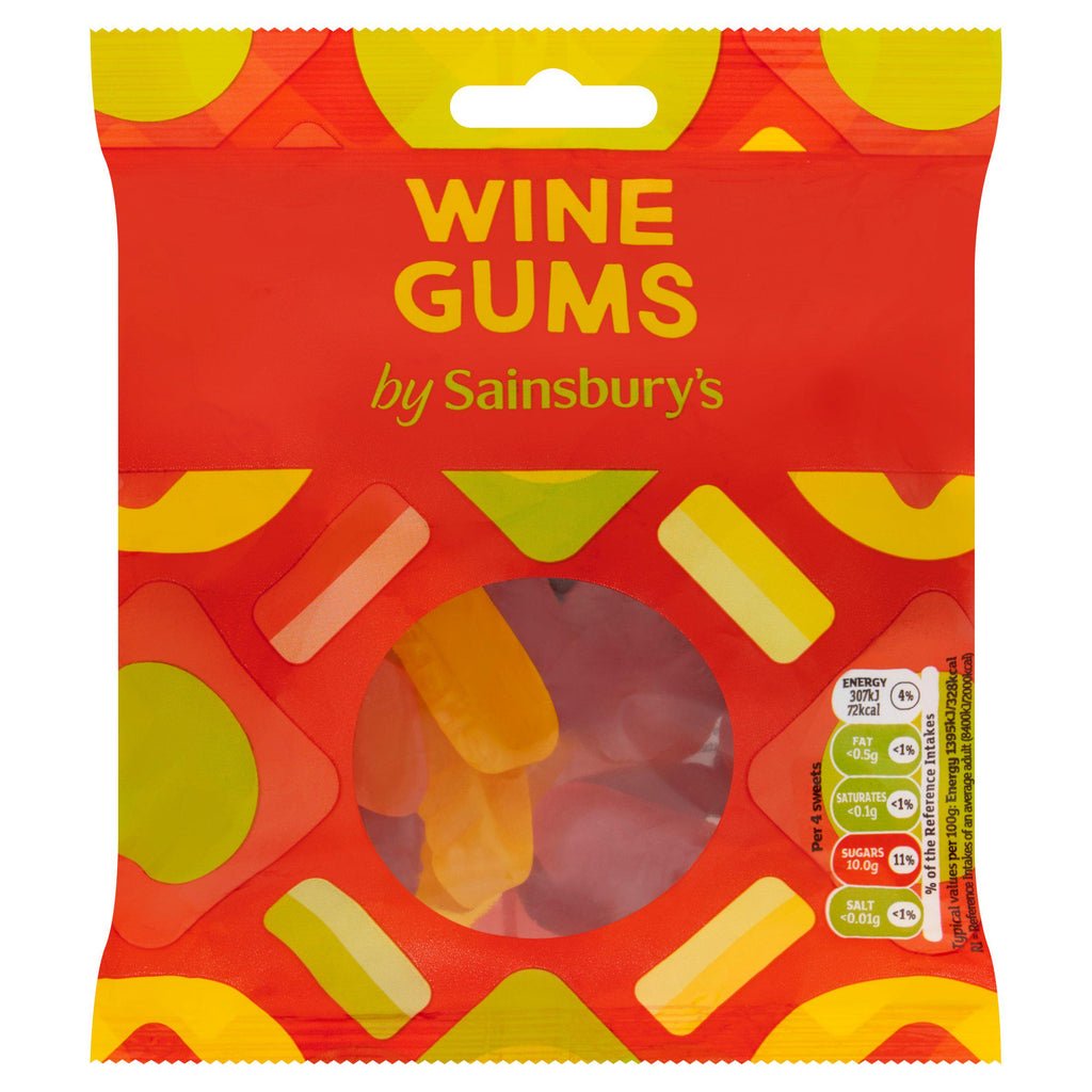 Sainsbury's Wine Gums Sweets 225g