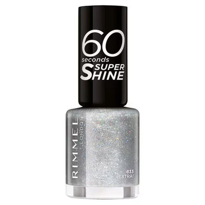 Superdrug Rimmel 60 Seconds Glitter Nail Polish Silver- Buy online at McGrocer