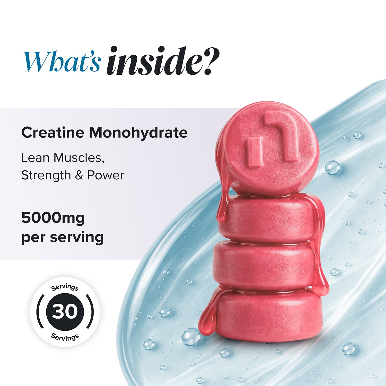 Novomins creatine gummies strawberry sugar free 90 gummies - British product