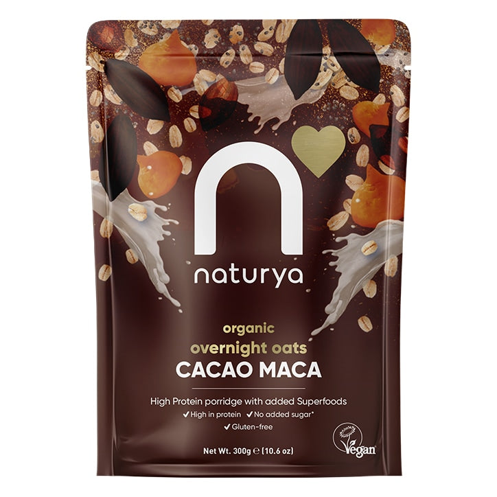 Naturya Overnight Oats Cacao Maca Organic 300g Oats & Porridge Holland&Barrett   