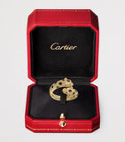 Cartier Panthère de Cartier ring yellow gold diamonds emerald onyx (British brand)