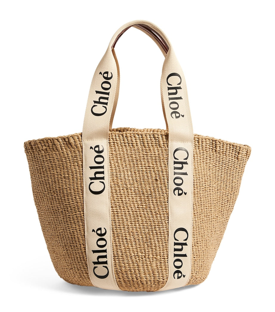 Chloé Large Woody basket bag, imported from the UK