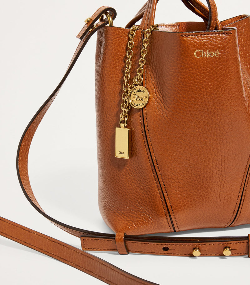 Chloé small calfskin Spin tote bag 19x18x8 cm, UK version