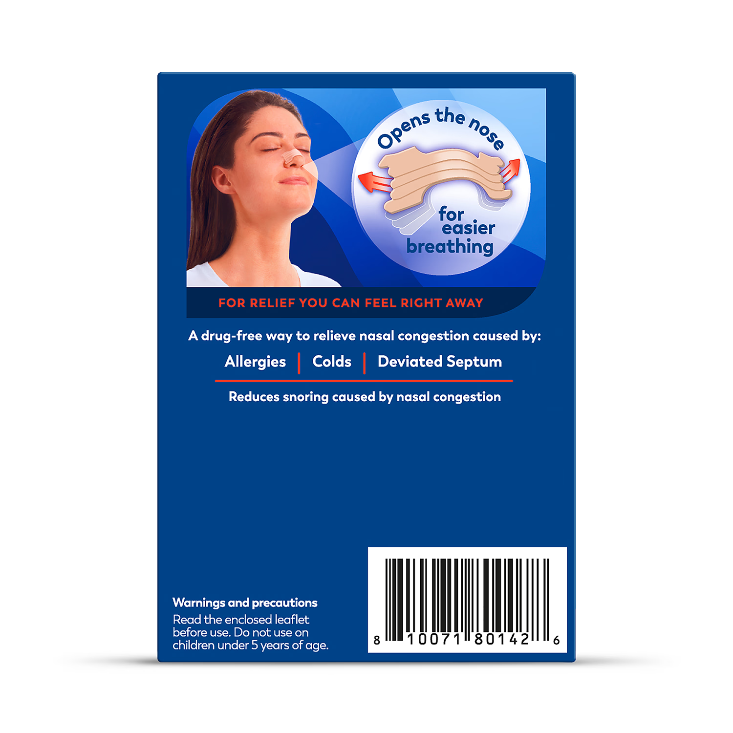 Breathe Right Nasal Strips Extra Strength 8 Count, UK version