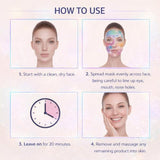 Danielle Creations tie dye hyaluronic acid sheet masks 5 pack - British product